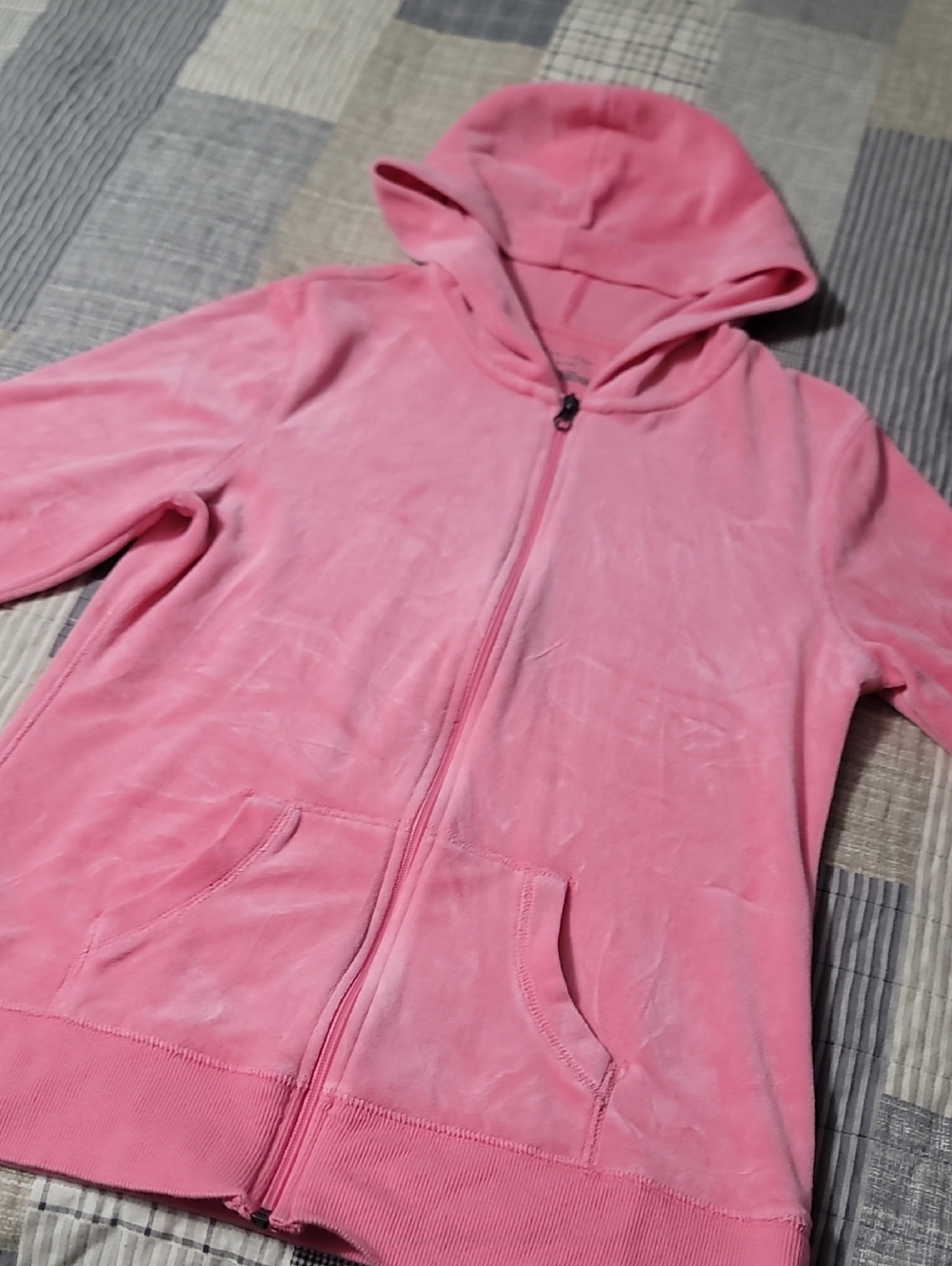 3/$20 Tek Gear Velour Zip-Up Hoodie